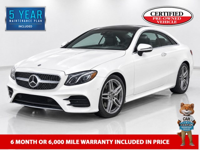 White 2018 Mercedes-Benz E-Class Coupe Rear-Wheel Drive Automatic